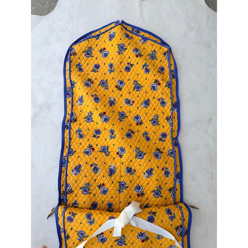 Vera Bradley Garment Bag French Blue (Retired) Quilted Floral Travel Luggage - Picture 5 of 8